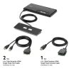 Belkin 2-Port Single Head HDMI Modular Secure KVM Switch PP4.0 W/ Remote | F1DN102MOD-HH-4
