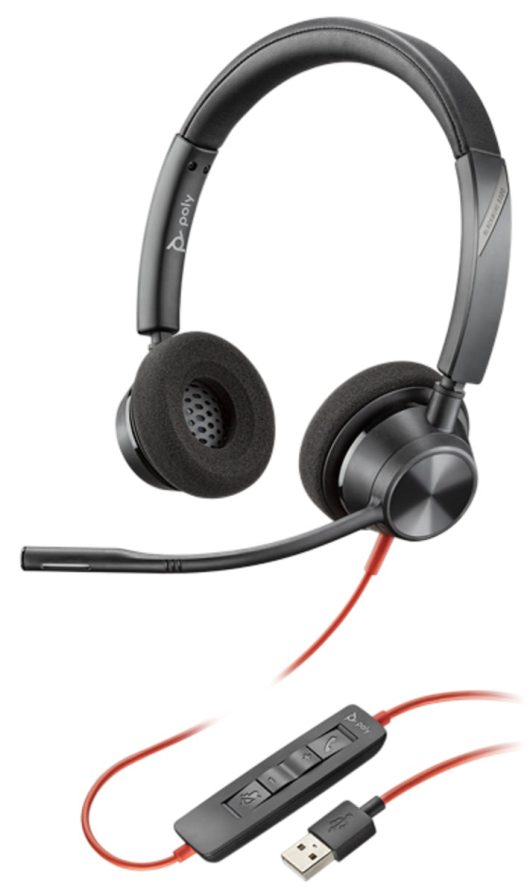 POLY Blackwire 3320 Wired USB Type-A Headset | 214012-01