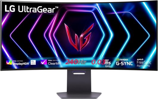 LG UltraGear™ 39GS95QE-B 39" 240Hz Curved OLED Gaming Monitor