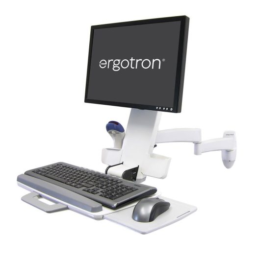 Ergotron 200 Series Combo Arm 24" White Wall Mount | 45-230-216