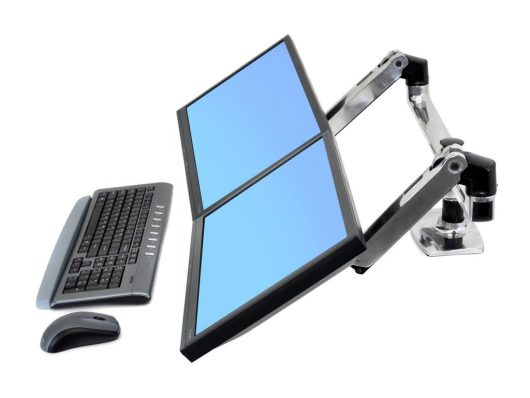 Ergotron 27" LX Dual/Multi LCD Monitor Arm Aluminium | 45-245-026
