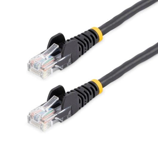 StarTech 5m Black Cat5e Patch Cable with Snagless RJ45 Connectors - 45PAT5MBK