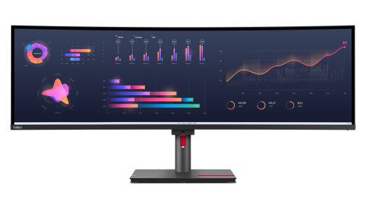 Lenovo 63DBRAT1UK/P49w-30 ThinkVision 49" 5K 60Hz Curved DQHD Thunderbolt USB-C Monitor