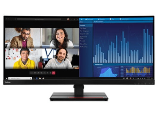 Lenovo ThinkVision P34w-20 34" 60Hz 4K WQHD Desktop Monitor | 63F2RAT3UK