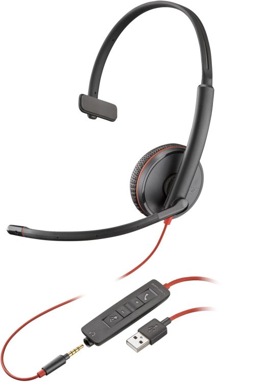 Poly Blackwire 3215 Monaural USB-A Headset