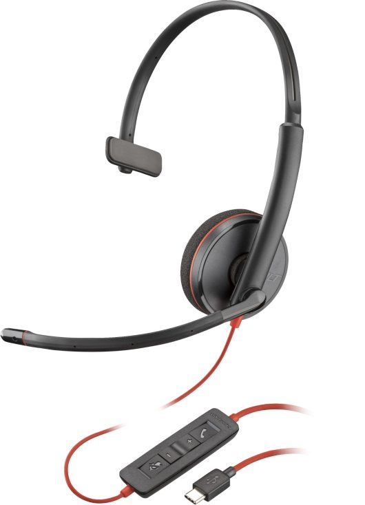 Poly Blackwire 3210 Monaural USB-C Headset | 80S09A6