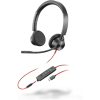 Poly Blackwire 3325 Stereo Microsoft Teams Certified USB-C Headset +3.5mm Plug +USB-C/A Adapter | 8X222AA