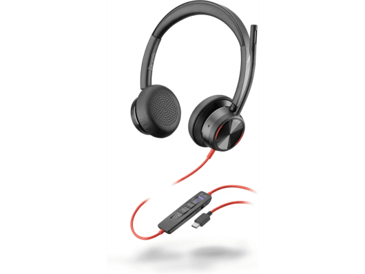 Poly Blackwire 8225 Stereo Microsoft Teams Certified USB-C Headset + USB-C/A Adapter | 8X225AA
