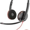 Poly Blackwire 3220 Stereo USB-C Headset + USB-C/A Adapter | 8X228A6