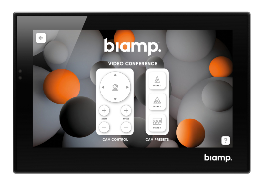 Biamp Apprimo Touch 7 7" Touch Enabled Control Panel Black