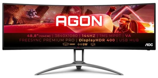 AOC AGON AG493QCX 49" 144Hz Curved Gaming Monitor