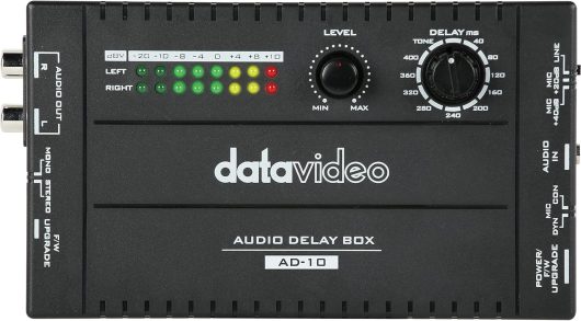 DataVideo 2 Channels Audio Mixer Black | AD-10