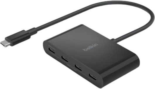 Belkin Interface Hub 4-Port USB Type-C 10000 Mbit/s Black | AVC018BTBK
