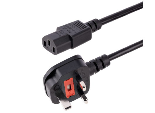 StarTech 1.8m Computer Power Cable - 18AWG, BS 1363 to C13 | PXT101UK