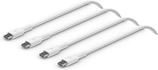 Belkin Braided USB-C to USB-C Cable 60W 1m / 2 packs | CAB004BT1MWH2PK