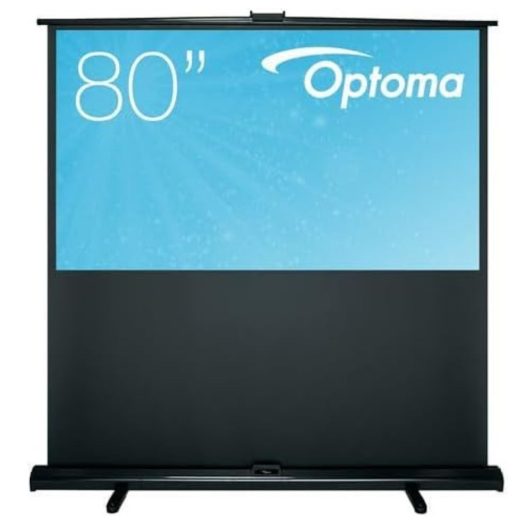 Optoma DP-9080MWL Portable Floor Rising Projector Screen - 16:9 Ratio 177 x 99.5cm