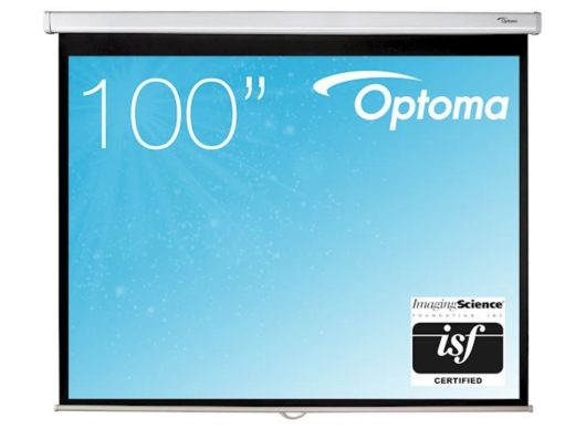 Optoma DS-3100PMG+ Manual Pull Down Projector Screen - 4:3 Ratio 203 x 152cm