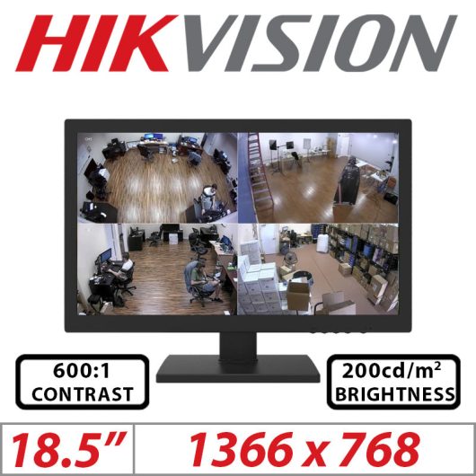 Hikvision DS-D5019QE-B 18.5" Full HD Led Monitor