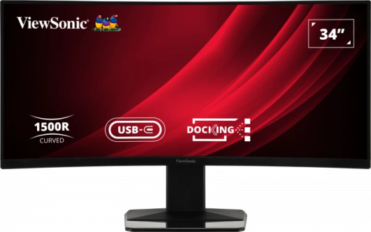 ViewSonic VG3419C 34" UWQHD Curved Docking Monitor