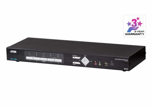 Aten 4-Port USB DVI Multi-View KVMP Switch - CM1164A-AT-E