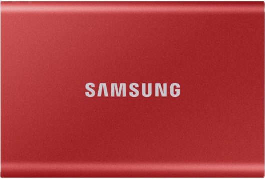 Samsung Portable SSD T7 2TB Desktop External Solid State Drive in Red | MU-PC2T0R/WW