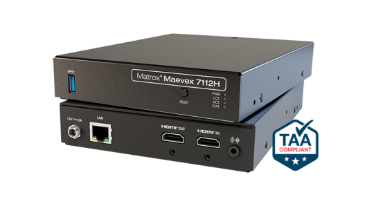 Matrox Maevex 7112H Single-Channel 4K Encoder | MVX-E7112H-1