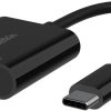 Belkin RockStar™ 3.5mm Audio + USB-C Charge Adapter | NPA004BTBK