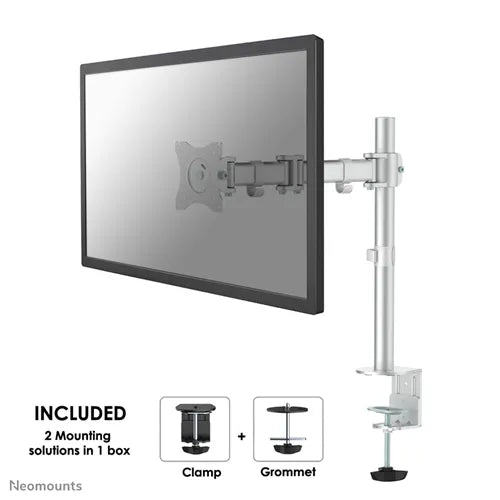NeoMounts NM-D135SILVER Monitor Arm Desk Mount - For 10-30" Screen