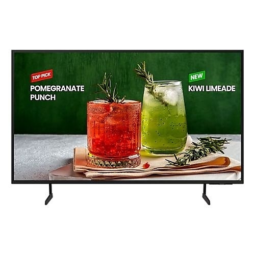 Samsung BE55D-H - 55" Diagonal Class BED-H Series LED-backlit LCD TV - Crystal UHD - digital signage - Smart TV - Tizen OS - 4K UHD (2160p) 3840 x 2160 - HDR - Edge LED BLU - black
