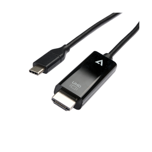 V7 USB-C Male to HDMI 2.0 Male 21.6 Gbps 4K UHD 2m 6.6ft - V7UCHDMI-2M