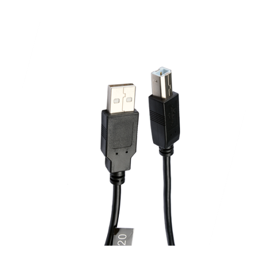 V7 USB A Male to USB B Male Cable USB 2.0 480 Mbps 2m/6.6ft Black - V7USB2AB-02M-1E