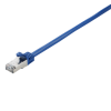 V7 Blue Cat7 Shielded & Foiled (SFTP) Cable RJ45 Male to RJ45 Male 0.5m 1.6ft - V7CAT7FSTP-50C-BLU
