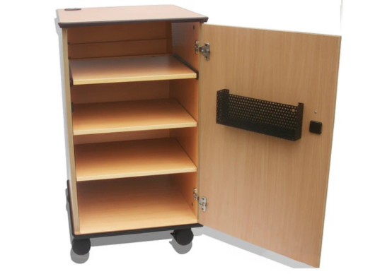 Sapphire AV Cabinet With Three Shelves (Dark) Assembled | STRV102D