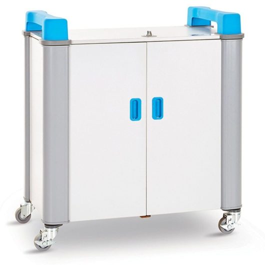 LapCabby UniCabby 32H 32 iPad, tablet, laptop and Chromebook devices up to 14" Charger Trolley
