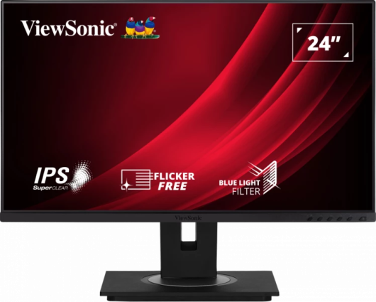 ViewSonic VG2448A-2 24" SuperClear® IPS Frameless Monitor with Advanced Ergonomics