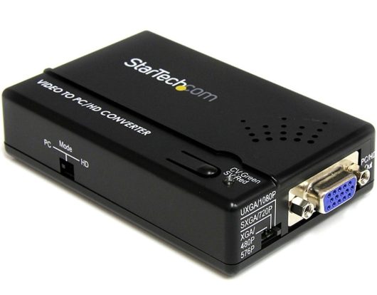 StarTech Composite and S-Video to VGA Video Scan Converter | VID2VGATV2