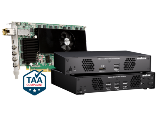 Matrox Extio N3408 IP KVM Transmitter Appliance | XTO3-N3408TX
