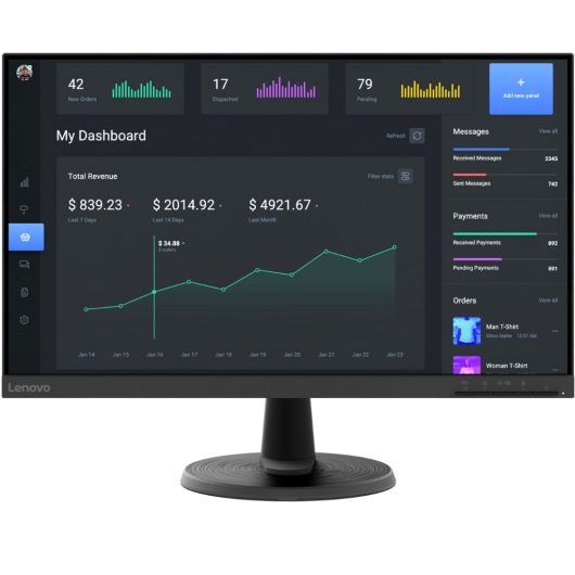 Lenovo 63DCKAT6UK ThinkVision C24-40 24" Class 1920 x 1080 Full HD LCD Monitor