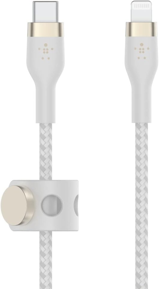 Belkin BoostCharge Pro Flex USB-C Cable with Lightning Connector | CAA011BT1MWH