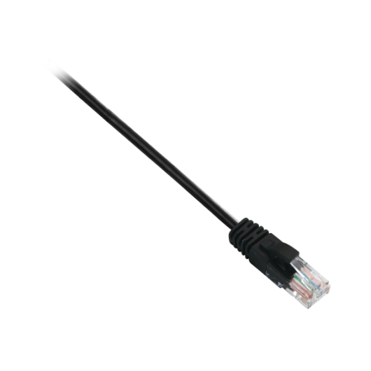 V7 Black Cat6 Unshielded (UTP) Cable RJ45 Male to RJ45 Male 3m 10ft - V7CAT6UTP-03M-BLK-1E