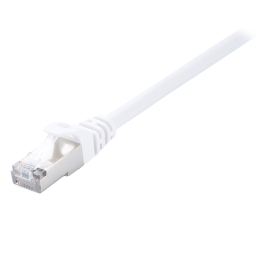 V7 White Cat6 Shielded (STP) Cable RJ45 Male to RJ45 Male 1m 3.3ft - V7CAT6STP-01M-WHT-1E