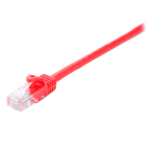 V7 2m Red Cat6 Unshielded (UTP) Cable RJ45 Male to RJ45 Male 6.6ft | V7CAT6UTP-02M-RED-1E