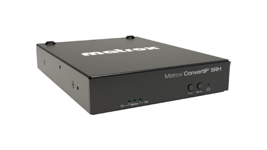 Matrox ConvertIP SRH 1x RJ45 network port, HDMI I/O. Power Supply | CIP-SRH