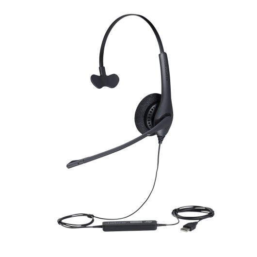 Jabra BIZ 1500 Mono USB Corded Headset for Voice or Video Conferencing