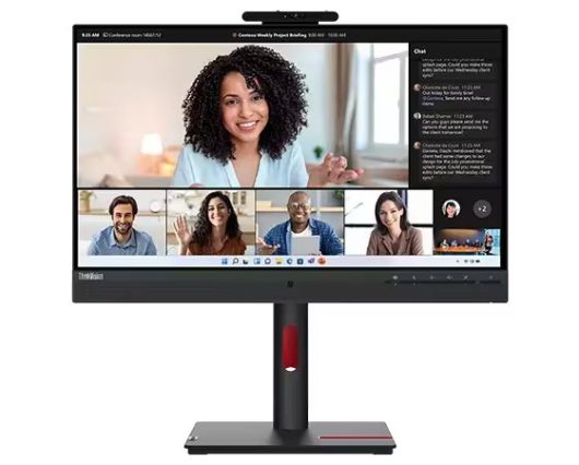 Lenovo 63D7UAT3UK/T24mv-30 ThinkVision 23.8" 75Hz Full HD Conferencing Monitor (USB-C)