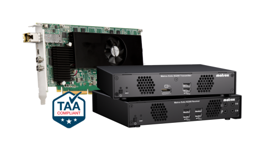Matrox Extio N3208 IP KVM Transmitter Appliance | XTO3-N3208TX