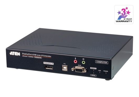 Aten 4K DisplayPort Single Display KVM over IP Transmitter | KE9950T-AX-E