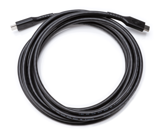 Crestron USB Cable, USB-C® Male to USB-C Male, USB 3.2 Gen 1 (5 Gbps), DisplayPort™ Alt Mode, 60 W, 9 ft (2.7 m) | CBL-USB3G1-C-C-9