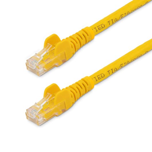 StarTech N6PATC2MYL 2m CAT6 Ethernet Cable - Yellow CAT 6 Gigabit Ethernet Wire