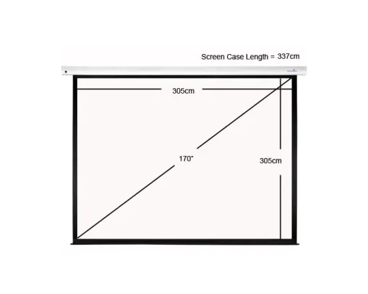 Sapphire Electric 305x305cm Projector Screen 1:1 170 inch SEWS300BS-A